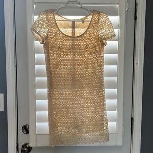 Urban Outfitters Crochet Mini Shift Dress